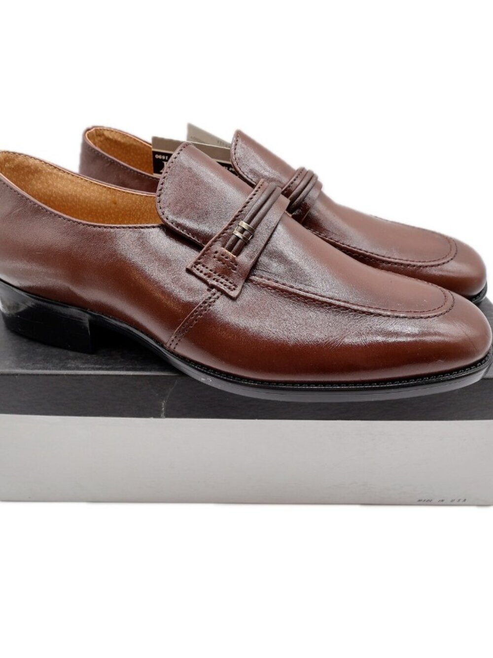 Barclay Men's 10.5 D Brown Leather Slip-On Dress Loafers Vintage USA Made